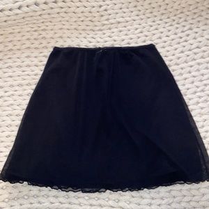 brandy melville black bow skirt